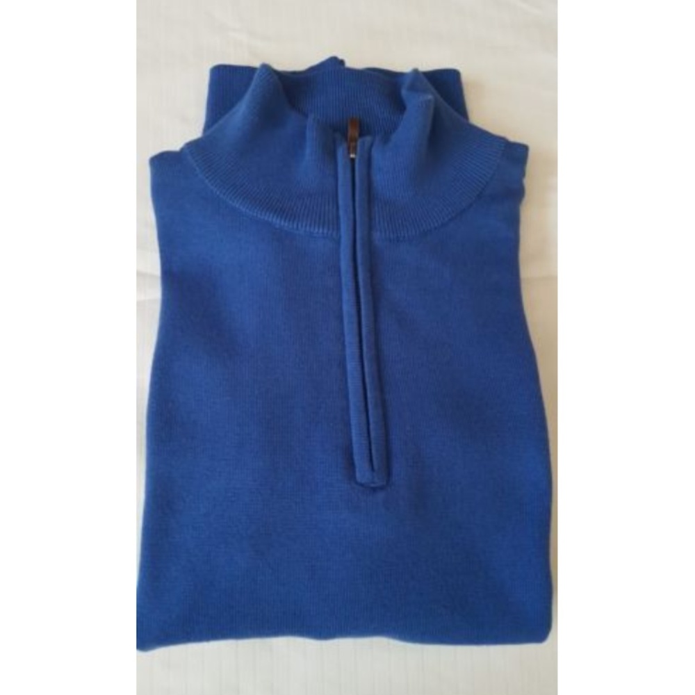 Report Collection Men's Front Zip Sweater M Blue